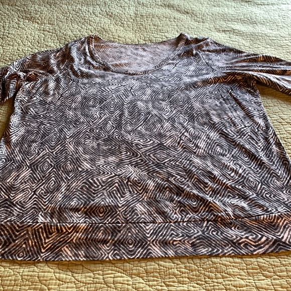 Relativity Scoop Neck 3/4 Sleeve T-Shirt * 2X - Picture 5 of 14